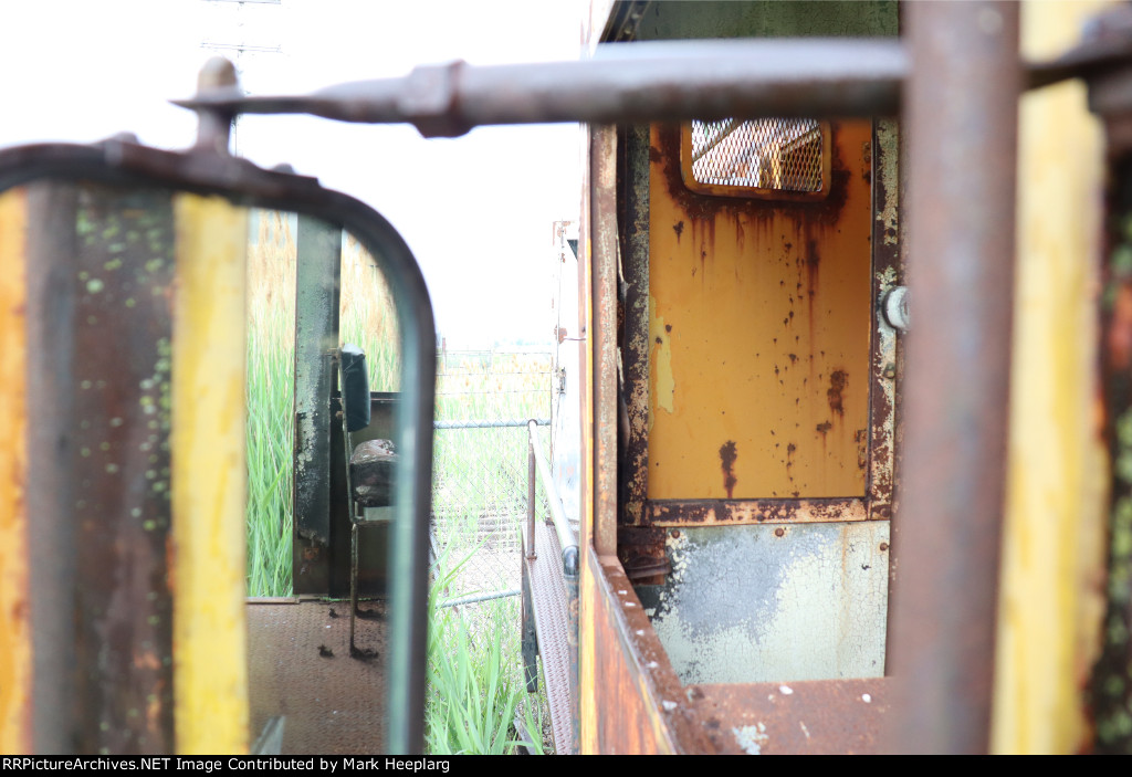 Wrecked and abandoned Davenport switcher